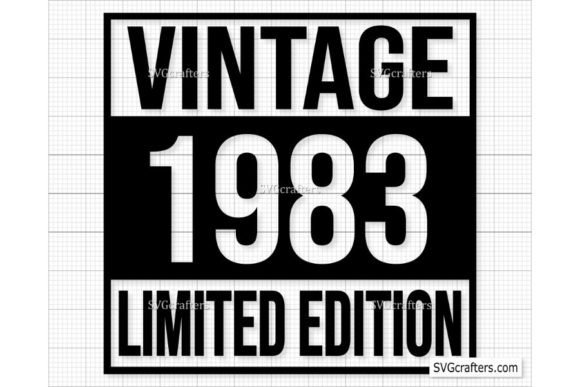 Download Vintage 1983 Svg Png, 39th Birthday Svg - 1983 Collection