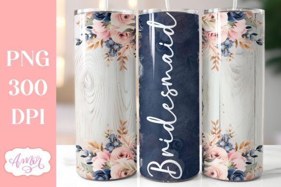 Download Bridesmaid Tumbler Wrap Sublimation PNG - Bridesmaid Collection