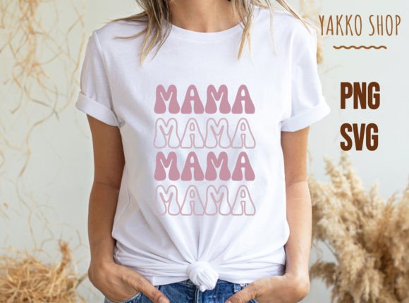 Download Mama Retro Sublimation Groovy Shirt PNG - Groovy shirt Collection