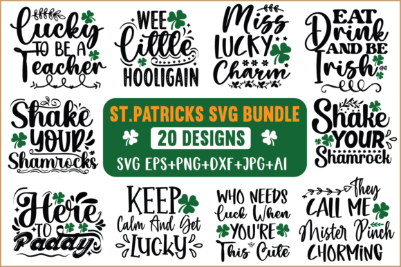 Download ST.Patrick's SVG Bundle/Lucky Svg Bundle - Lucky svg Collection