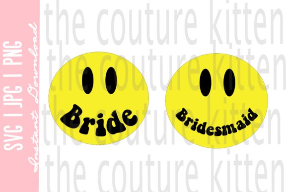 Download Retro Bride Bridesmaid Smiley Face - Bridesmaid Collection