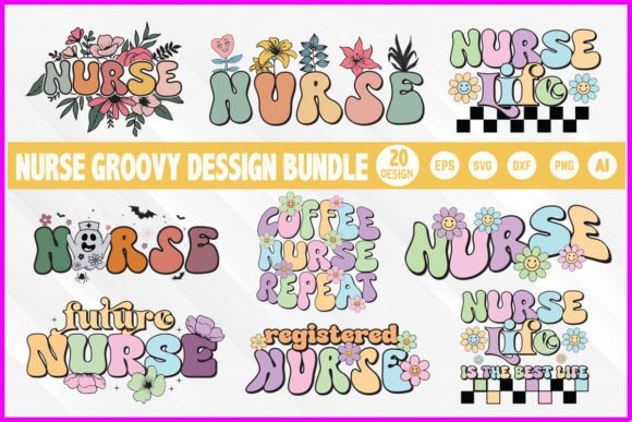 Download Nurse Sublimation Groovy Shirt Bundle - Groovy shirt Collection