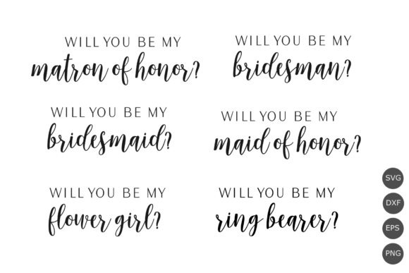 Download Will You Be My Bridesmaid Svg Bundle - Bridesmaid Collection