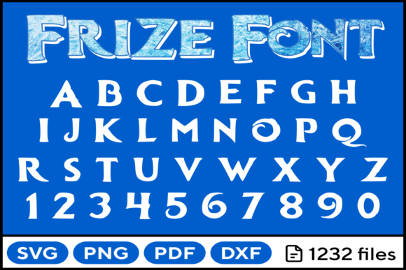 Download Frozen Font Svg Png Pdf Dxf - Premium Resources